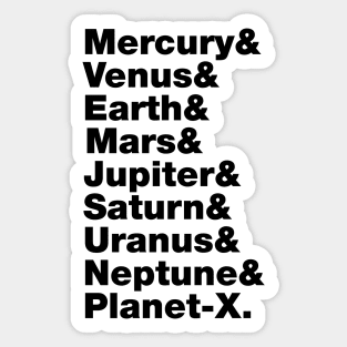 Solar System Sticker